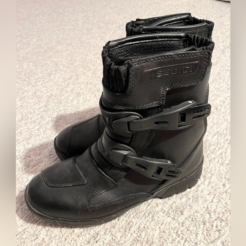 Black Sedici Motorcycle Boots